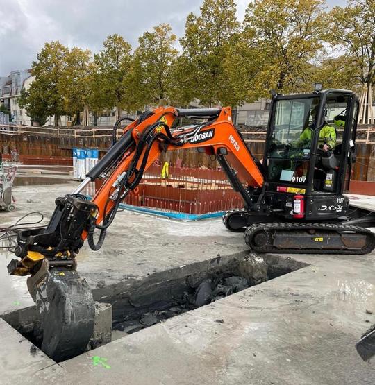 Sågning betongplattor