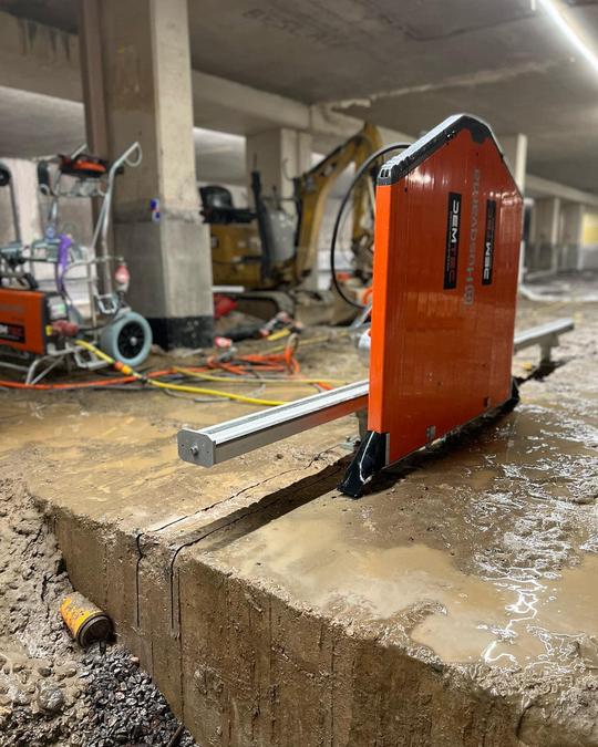 Sågning golvränna Kv. Röken